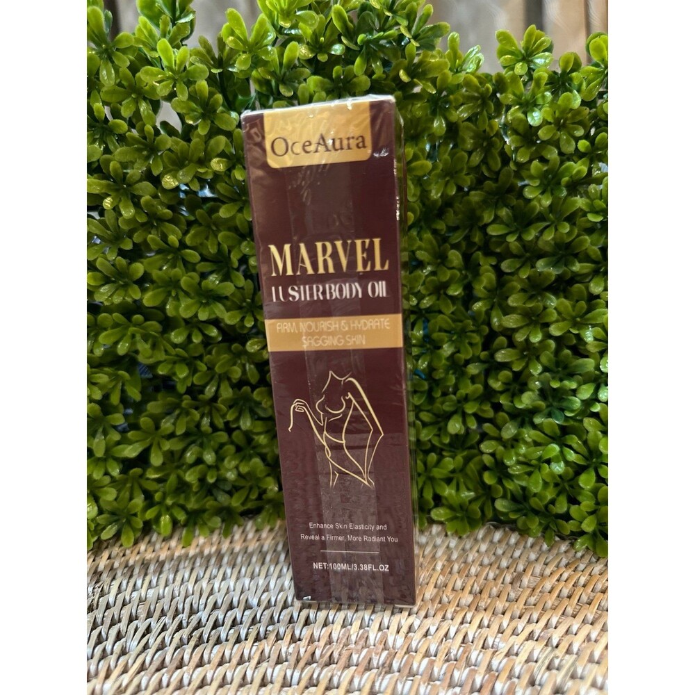 New OceAura MARVEL LUSTER BODY OIL Firm Skin 100 ml 3.38 Fl Oz SEALED
